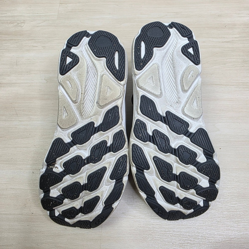 Hoka One One Clifton 9 Womens Running Shoes Black White 1127896-BWHT Size 9 B - Picture 3 of 10